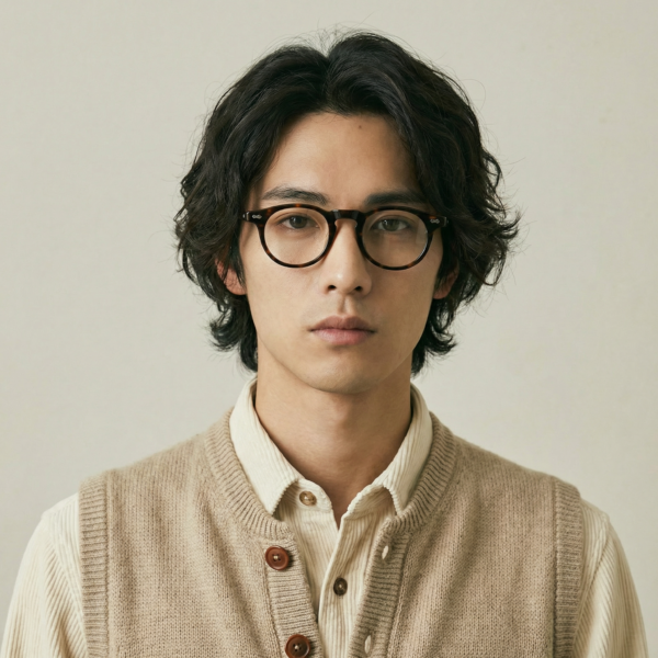 Hand-finished with a softly oval Boston shape, the worn by a model