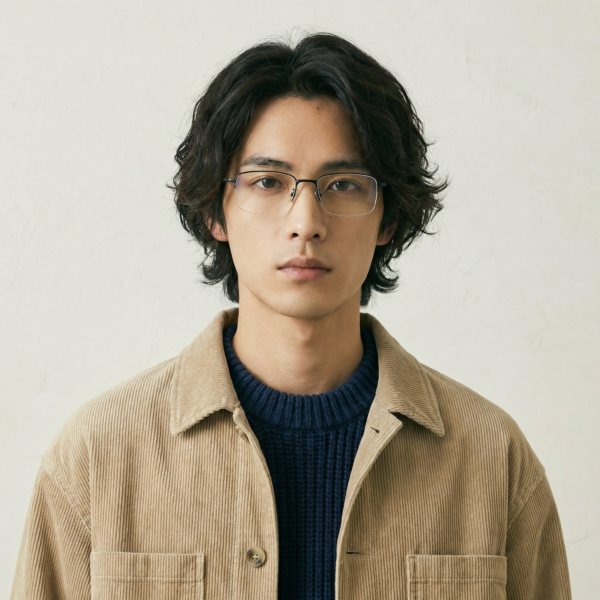 Light, polished, and quietly versatile, this pure titanium worn by a model